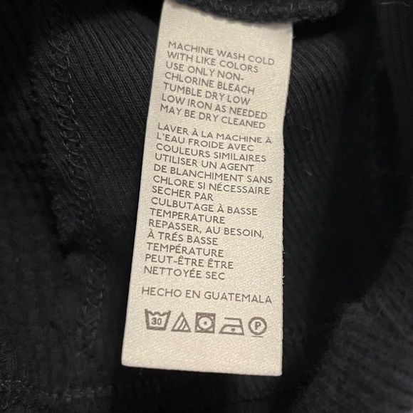 Free People Santa Clara Thermal Black NWOT Size Small - Picture 6 of 7